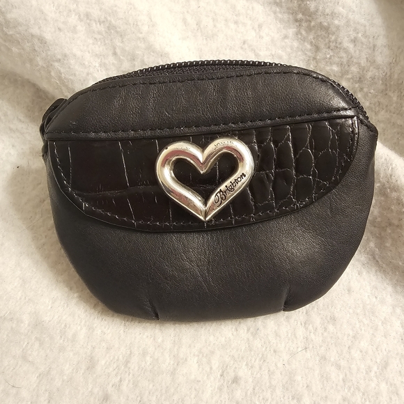 Brighton Handbags - Brighton Vintage Heart Soft Leather Zippered Coin Purse